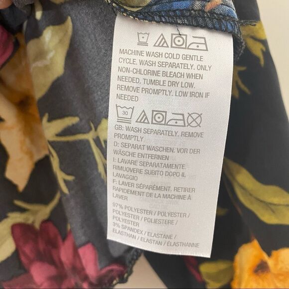 Susan Graver Floral Bomber Jacket Sz M - Picture 7 of 7